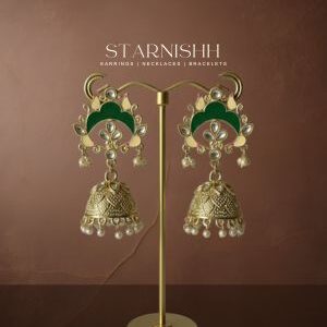 Colourful Beaded Jhumka Earrings for Women | Trendy Imitation Jewellery